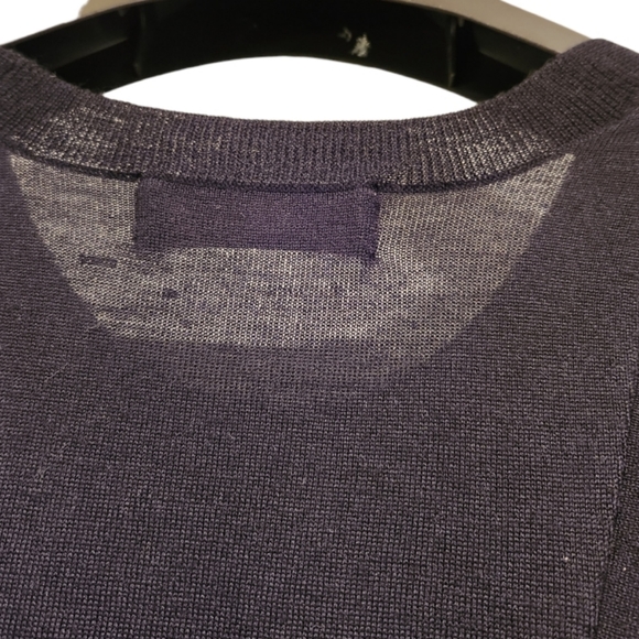 DIABLESS PARIS VINTAGE BLACK PUFF SLEEVE  KNIT SWEATER DRESS.SMALL - Picture 3 of 6